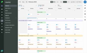 Social Media Calendar Publishing Dashboard
